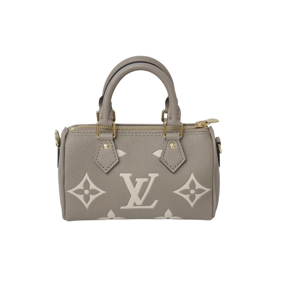 and Louis Vuitton Nano Speedy Handbag Empreinte Beige - Picture 2 of 10